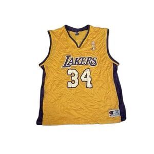 CHAMPIONS SHAQUILLE ONEAL LAKERS JERSEY